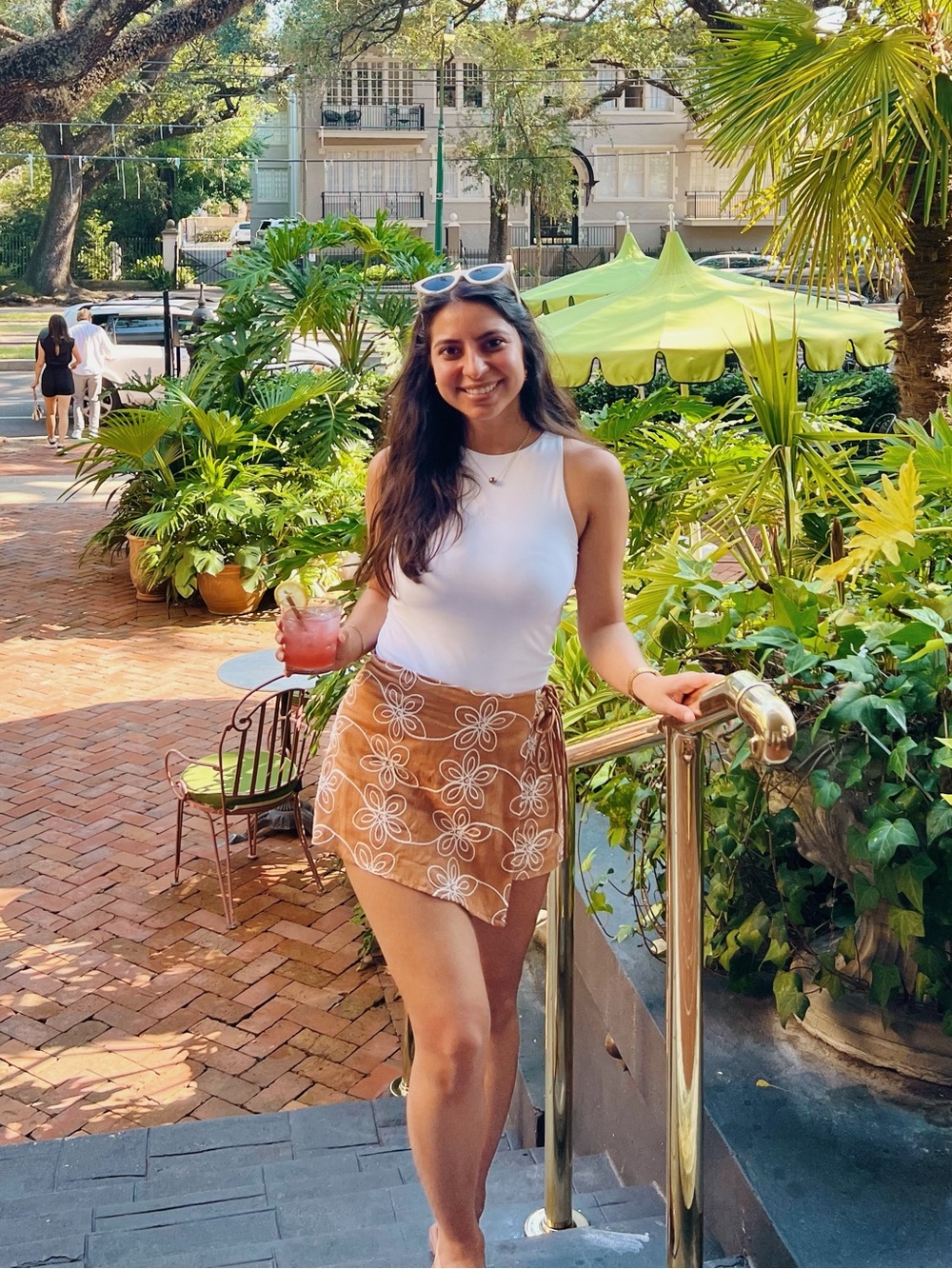 Mahina Floral High Waist Skort
